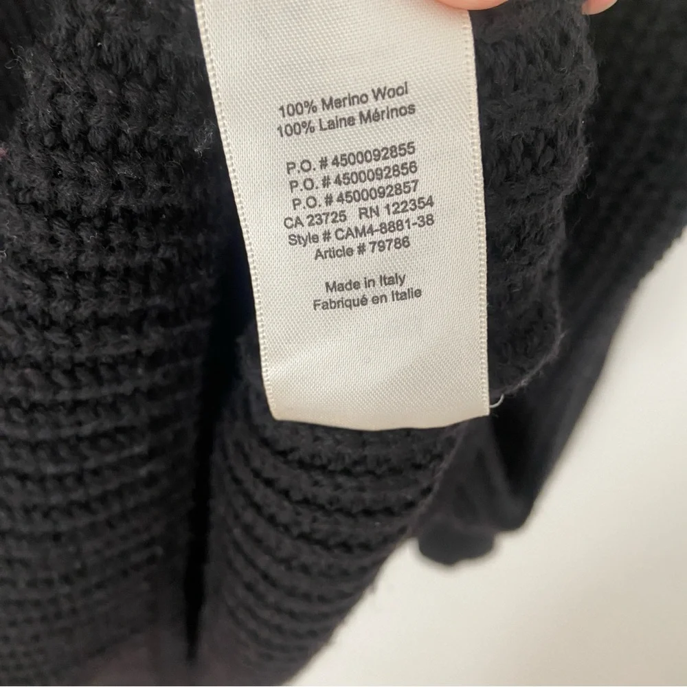 Aritzia Black Ribbed Turtleneck Sweater Dress - Picture 6 of 11
